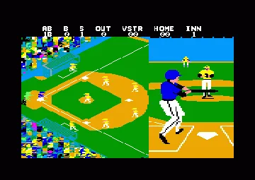 Championship Baseball (UK) (1987) screen shot game playing